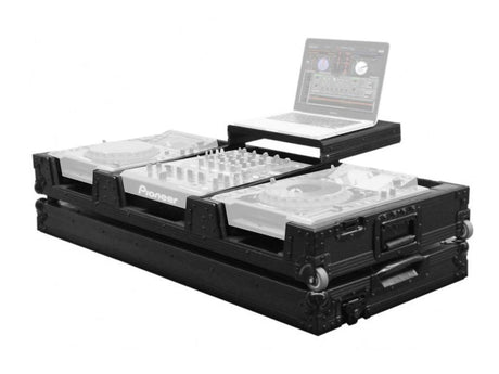 ODYSSEY FZGSL12CDJWBL FLIGHTCASE DJ VENTILATO TAGLI-V RINFORZATO-COMPATTO CDJ2000 + DJM900 + LAPTOP SCORREVOLE BREVETTATA + RUOTE - TechSoundSystem.com