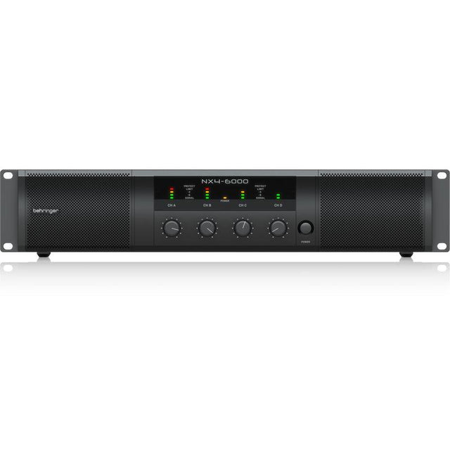 BEHRINGER NX4-6000 FINALE DI POTENZA 4 x 1600 WATT 4 CANALI CON COMPENSAZIONE AUTOMATICA DELL' IMPEDENZA - TechSoundSystem.com