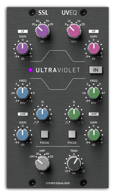 SOLID STATE LOGIC 500-SERIES ULTRAVIOLET EQ - TechSoundSystem.com