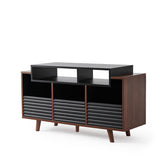 Norstone OSLO 1200 BLACK/WALNUT Mobile per elettroniche portavinili