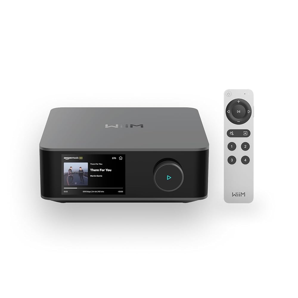 WiiM Amp Ultra Amplificatore integrato con Streamer 100W 2 canali, DAC ESS ES9039Q2M SABRE