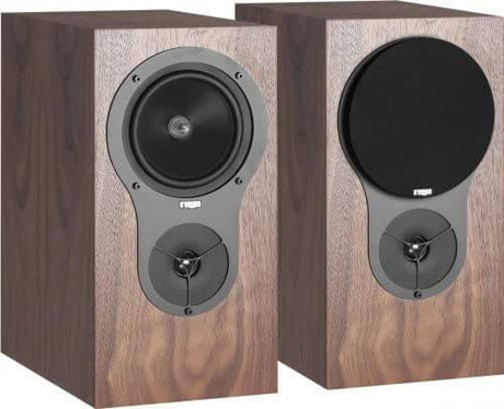 Rega RX1 diffusori da stand o muro Noce COPPIA bookshelf a 2 vie, bass reflex posteriore - TechSoundSystem.com