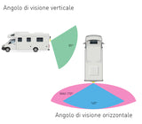 Macrom RCM09WAHQ Videocamera universale ideale per camper con visione notturna commutabile AHD/CVBS