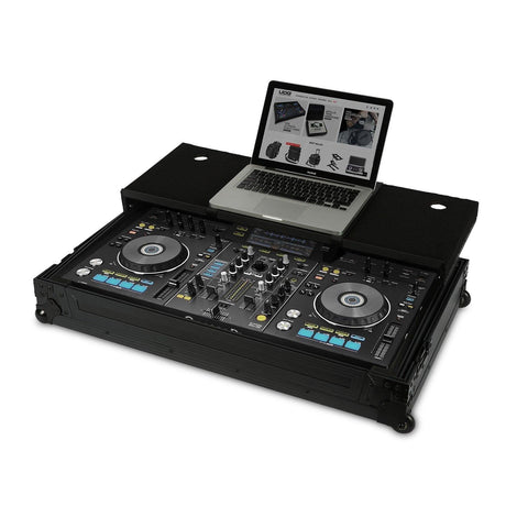 UDG ULTIMATE FLIGHT CASE PIONEER XDJ-RX BLACK PLUS FLIGHT CASE PROFESSIONALE + LAPTOP COLORE NERO - TechSoundSystem.com