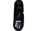 EXTREME CAVO MICROFONO/CASSE 5 METRI 1 CONNETTORE XLR MASCHIO 1 FEMMINA + STRAP + 12 ANELLINI CAVO MICROFONICO 6.5MM CONNETTORI SMONTABILI METALLO ANTISCIVOLO - TechSoundSystem.com