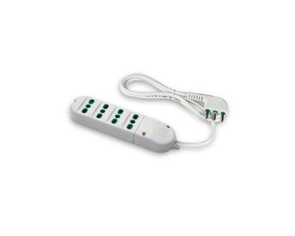 FANTON 41020 CIABATTA MULTIPRESA 4 BIPASSO 3G1 4P17/11 4 USCITE 2P+T CAVO 1,5MT COLORE BIANCO - TechSoundSystem.com