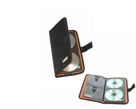 UDG U9980BL/OR ULTIMATE CD WALLET 24 DIGITAL BLACK/ORANGE CUSTODIA PER 24 CD - TechSoundSystem.com