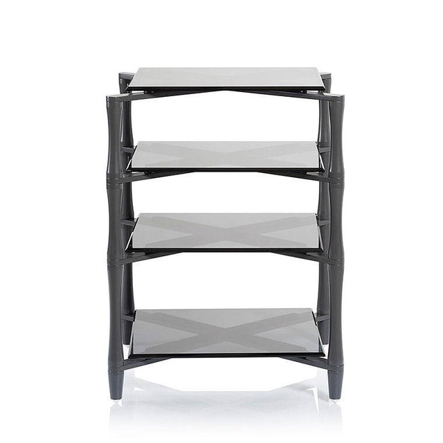 Norstone SLENDER mobile hifi Struttura il metallo smorzante e ripiani in vetro temperato - TechSoundSystem.com