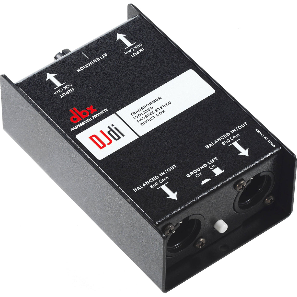 DBX DJ DI DIRECT BOX PASSIVA 2 CANALI CON ATTENUATORE DI INGRESSO - TechSoundSystem.com
