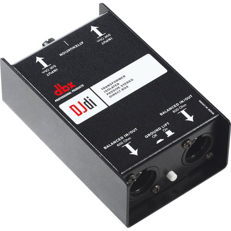 DBX DJ DI DIRECT BOX PASSIVA 2 CANALI CON ATTENUATORE DI INGRESSO - TechSoundSystem.com