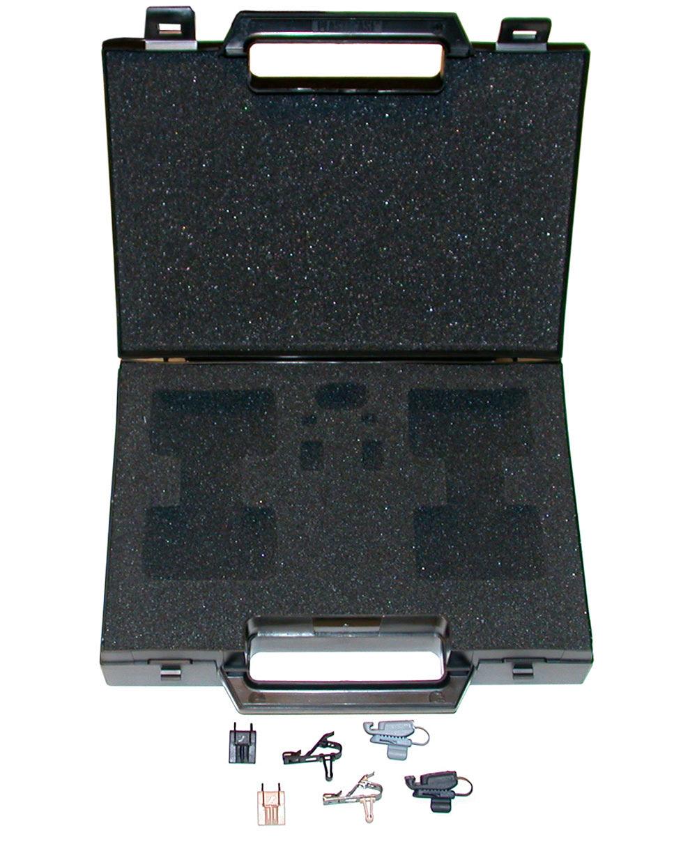 SENNHEISER MZ 100 SET DI ACCESSORI CLIP DI FISSAGGIO E CUSTODIA PER MICROFONI MKE - TechSoundSystem.com