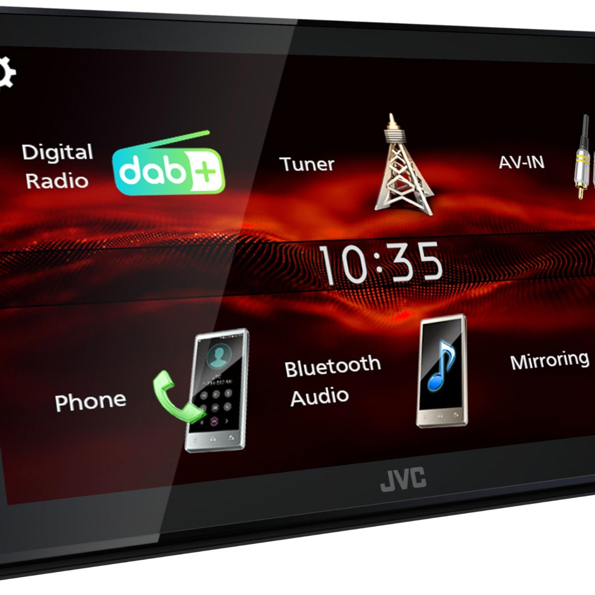 JVC KW-M180DBT Autoradio 2 DIN, Bluetooth, DAB+, mirroring Android ...