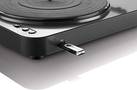 LENCO LBT-120BK Giradischi con Bluetooth e Porta USB per connessione a PC - TechSoundSystem.com
