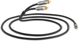 QED PERFORMANCE AUDIO J2P cavo di interconnessione jack 3.5mm - stereo phono a design coassiale