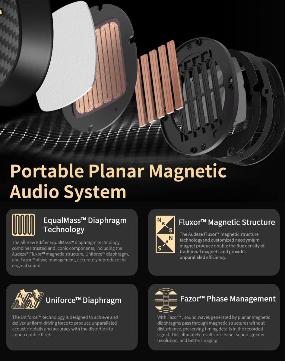 Edifier STAX SPIRIT S3 Cuffia Bluetooth ricaricabile con tecnologia Magneto-Planare - TechSoundSystem.com
