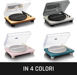 Lenco LS-50 Giradischi con Diffusori stereo incorporati , Uscita USB per PC riproduzione e registrazione - TechSoundSystem.com