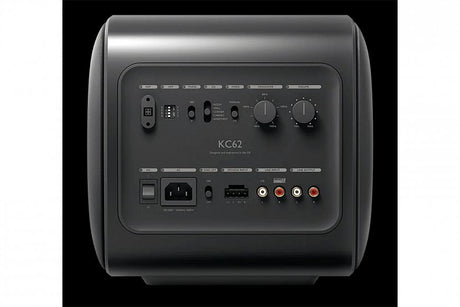 KEF KC62 NERO Subwoofer ultra potente 1000W RMS compatto 2x6.5" DualCore e P-Flex Surround - TechSoundSystem.com