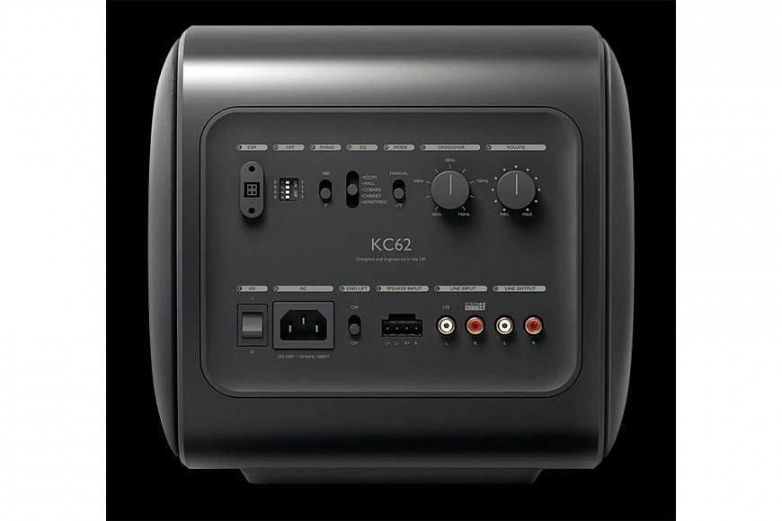 KEF KC62 WHITE Subwoofer ultra potente 1000W RMS compatto DualCore e P-Flex Surround - TechSoundSystem.com