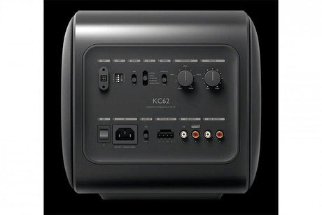 KEF KC62 WHITE Subwoofer ultra potente 1000W RMS compatto DualCore e P-Flex Surround - TechSoundSystem.com