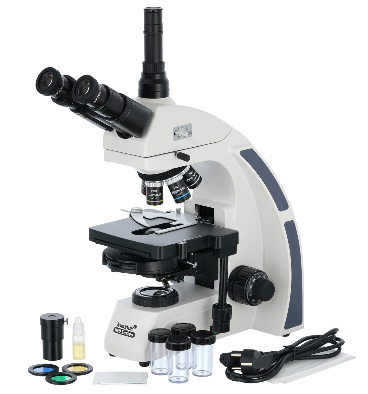 Microscopio trinoculare Levenhuk MED 45T - TechSoundSystem.com