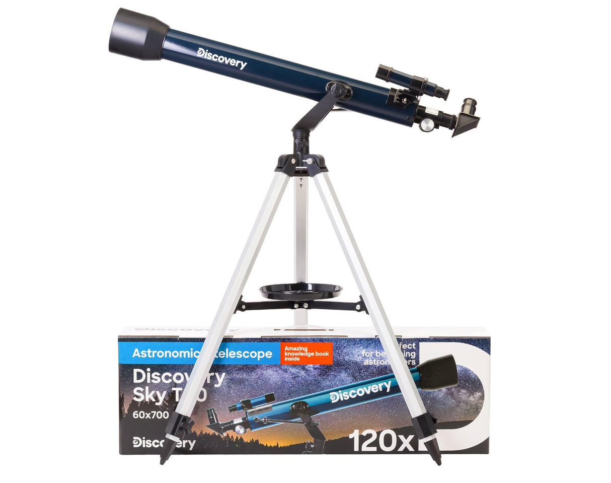 Telescopio Levenhuk Discovery Sky T60 con libro - TechSoundSystem.com