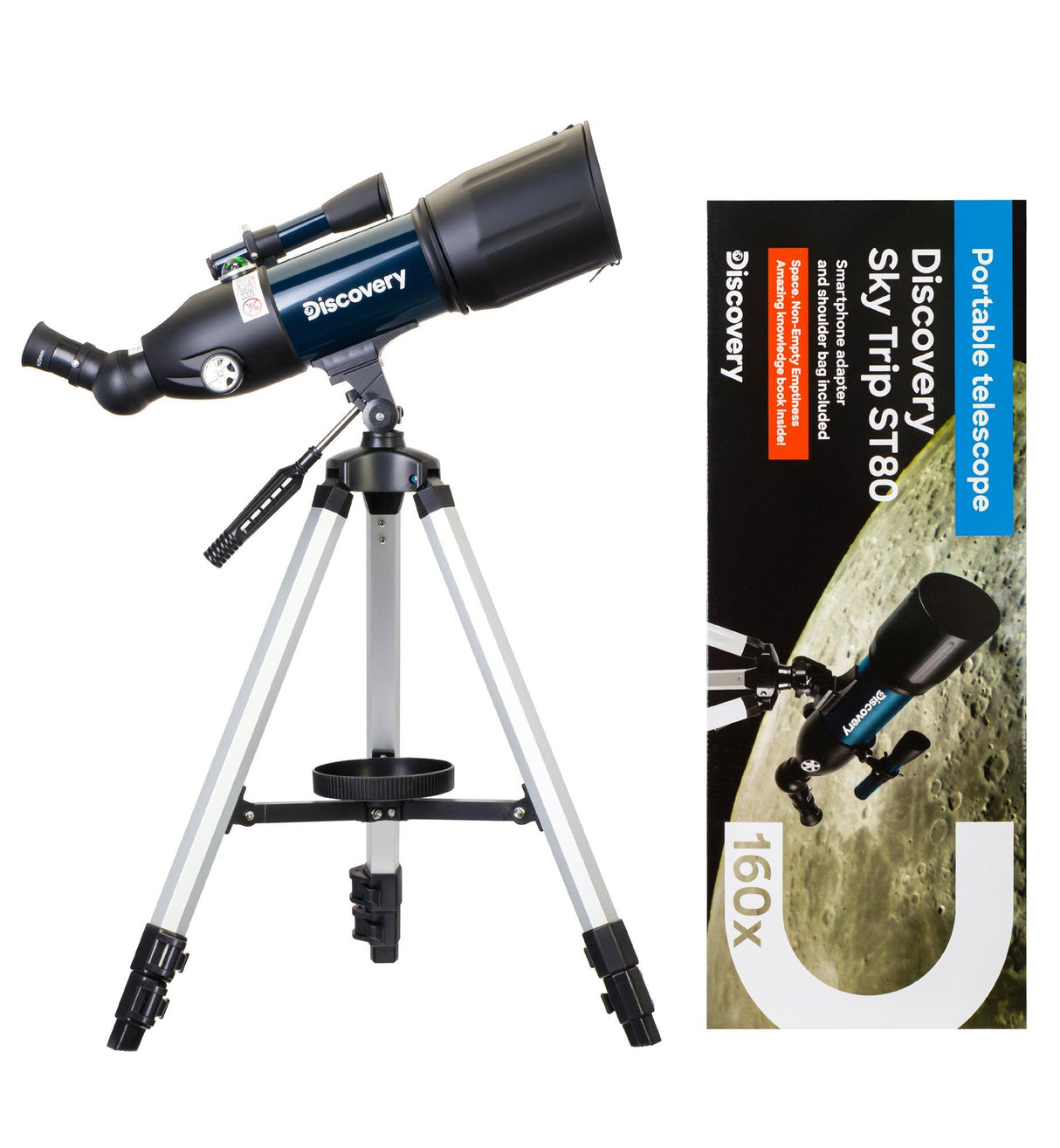 Telescopio Levenhuk Discovery Sky Trip ST80 con libro - TechSoundSystem.com