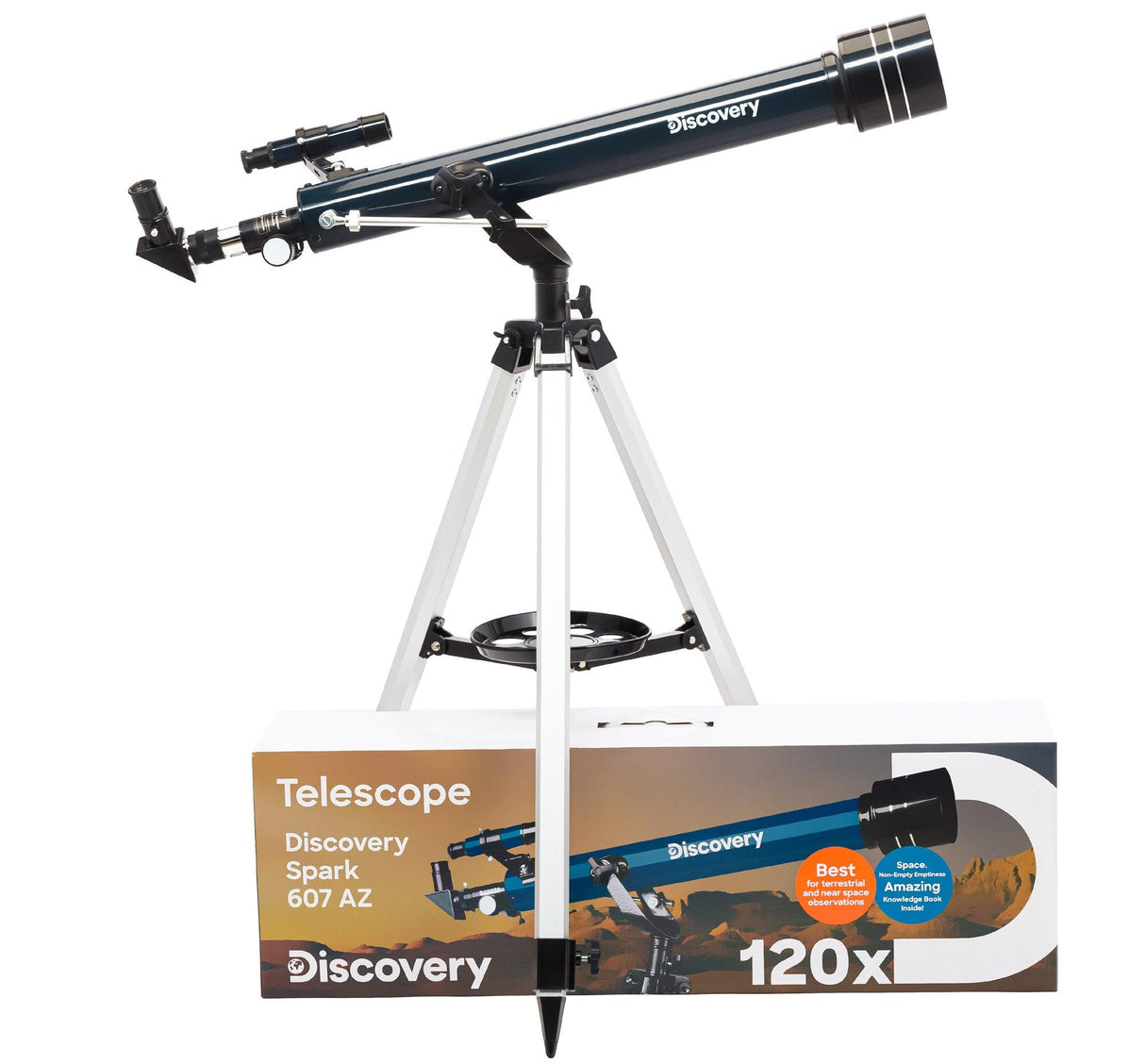 Telescopio Levenhuk Discovery Spark 607 AZ con libro - TechSoundSystem.com