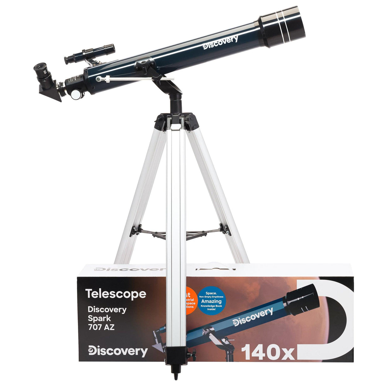 Telescopio Levenhuk Discovery Spark 707 AZ con libro - TechSoundSystem.com