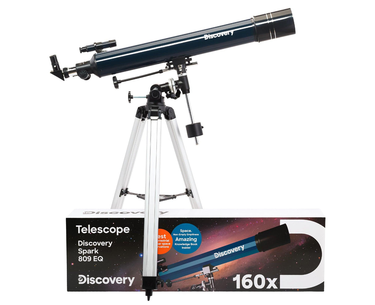 Telescopio Levenhuk Discovery Spark 809 EQ con libro - TechSoundSystem.com