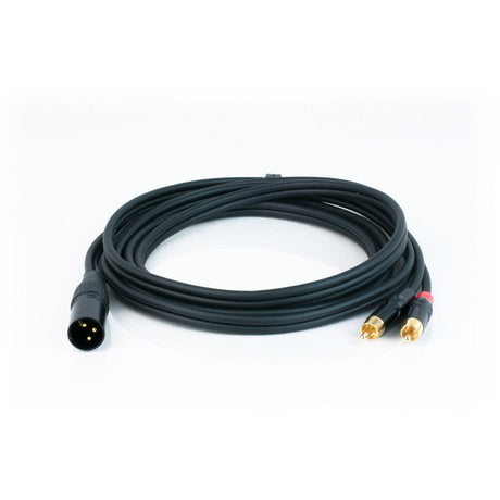 Master Audio RCA391/3 cavo audio alta qualità con 2 RCA maschi + 1 XLR 3 poli maschio - TechSoundSystem.com