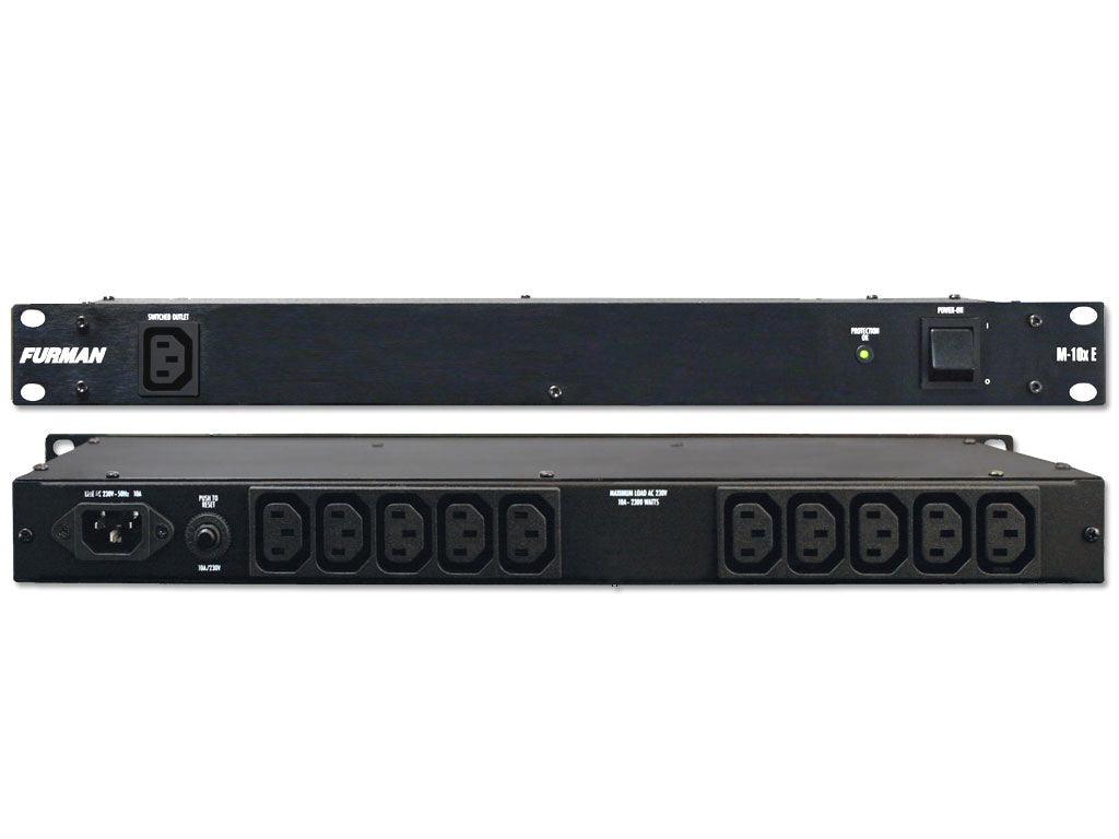 FURMAN M10XE DISTRIBUTORE FILTRO DI RETE 230V AC 11 PRESE IEC MONTAGGIO A RACK 1U - TechSoundSystem.com