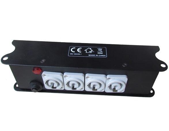 ATOMIC4DJ PD15 DISTRIBUTORE POWERBOX 1 INGRESSO POWERCON 240V + 5 USCITE POWERCON 240V CHASSIS IN METALLO - TechSoundSystem.com