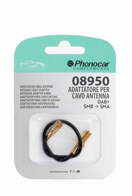 Phonocar 08950 Adattatore per cavo antenna DAB+ - SMB femmina -> SMA femmina - TechSoundSystem.com