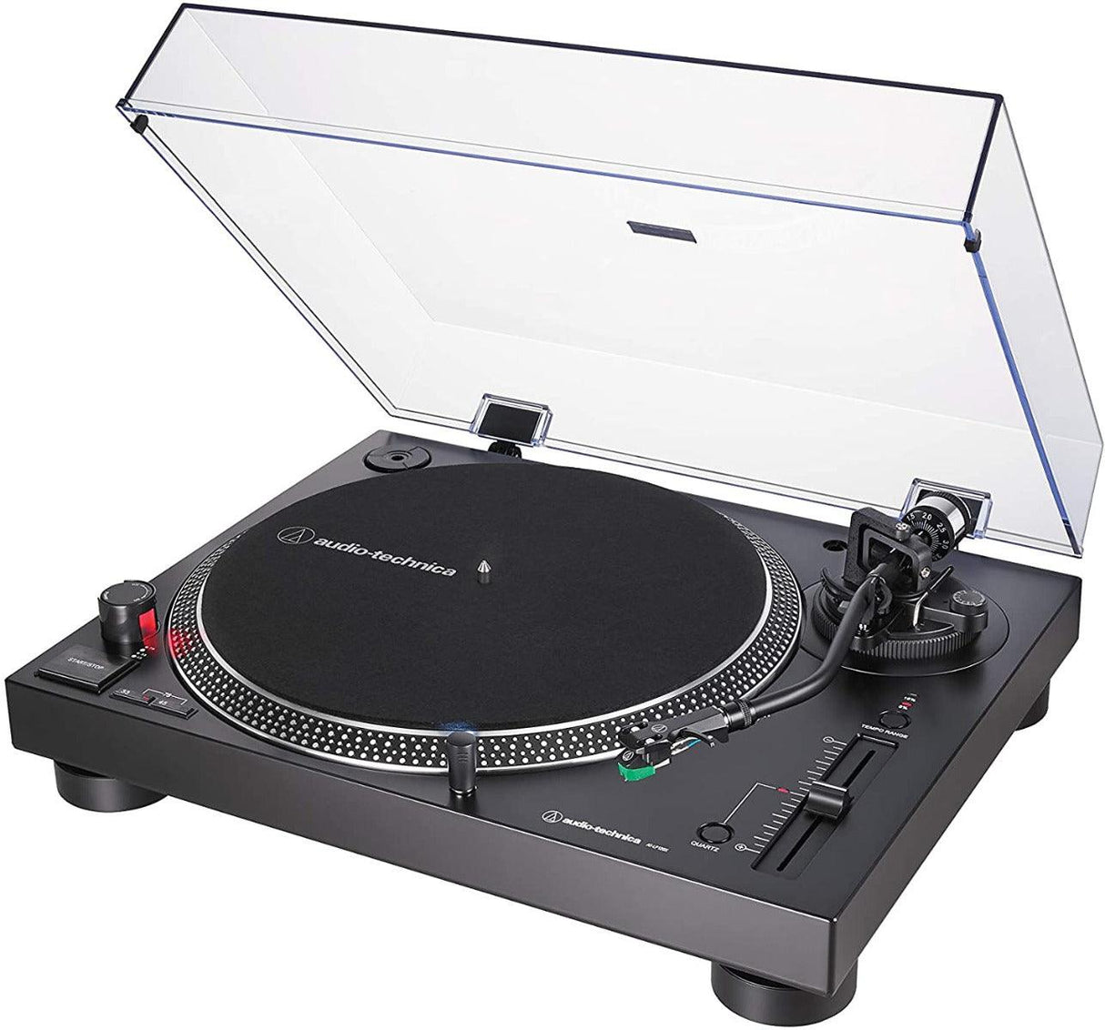 AUDIO TECHNICA AT-LP120X USB BLACK GIRADISCHI PROFESSIONALE A TRAZIONE DIRETTA - TechSoundSystem.com