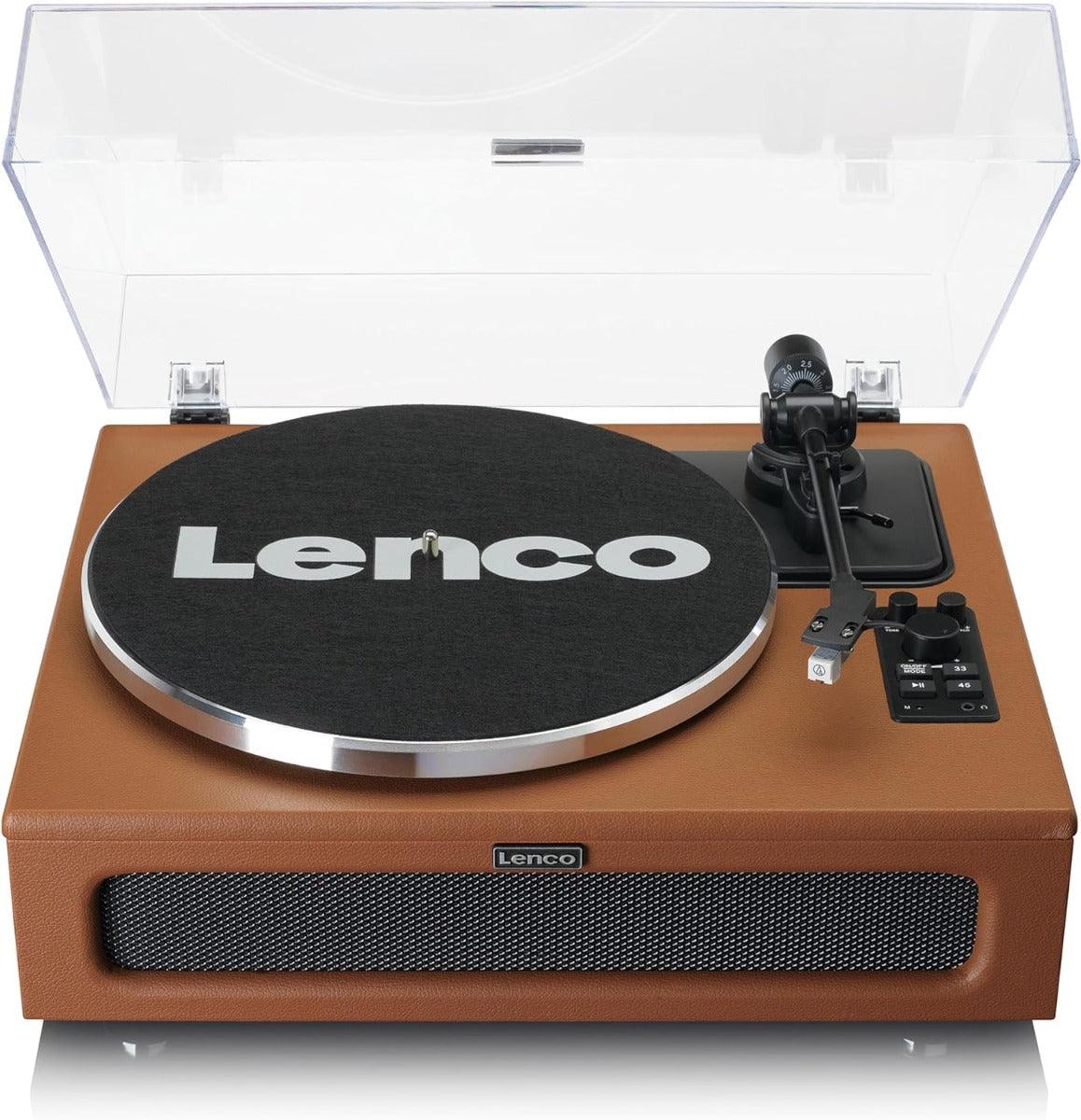 Lenco LS-430 Giradischi a 2 velocità 33/45 giri 4 diffusori integrati Uscita RCA, Bluetooth 5.0 - TechSoundSystem.com