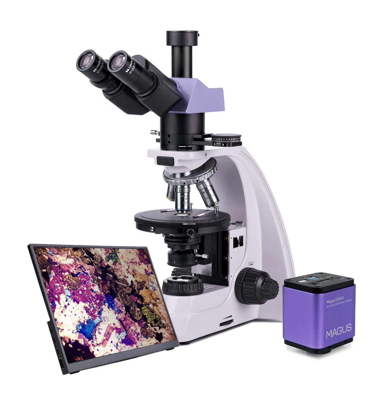 Microscopio polarizzatore digitale MAGUS Pol D800 LCD - TechSoundSystem.com
