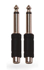 KARMA CA 8245 Coppia adattatori audio Jack 6,3mm mono/ RCA femmina - TechSoundSystem.com