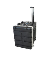FLYPRO AUDIO FLIGHT CASE 8UM UNITA A TROLLEY IN PLASTICA COLORE NERO LEGGERO E RESISTENTE - TechSoundSystem.com
