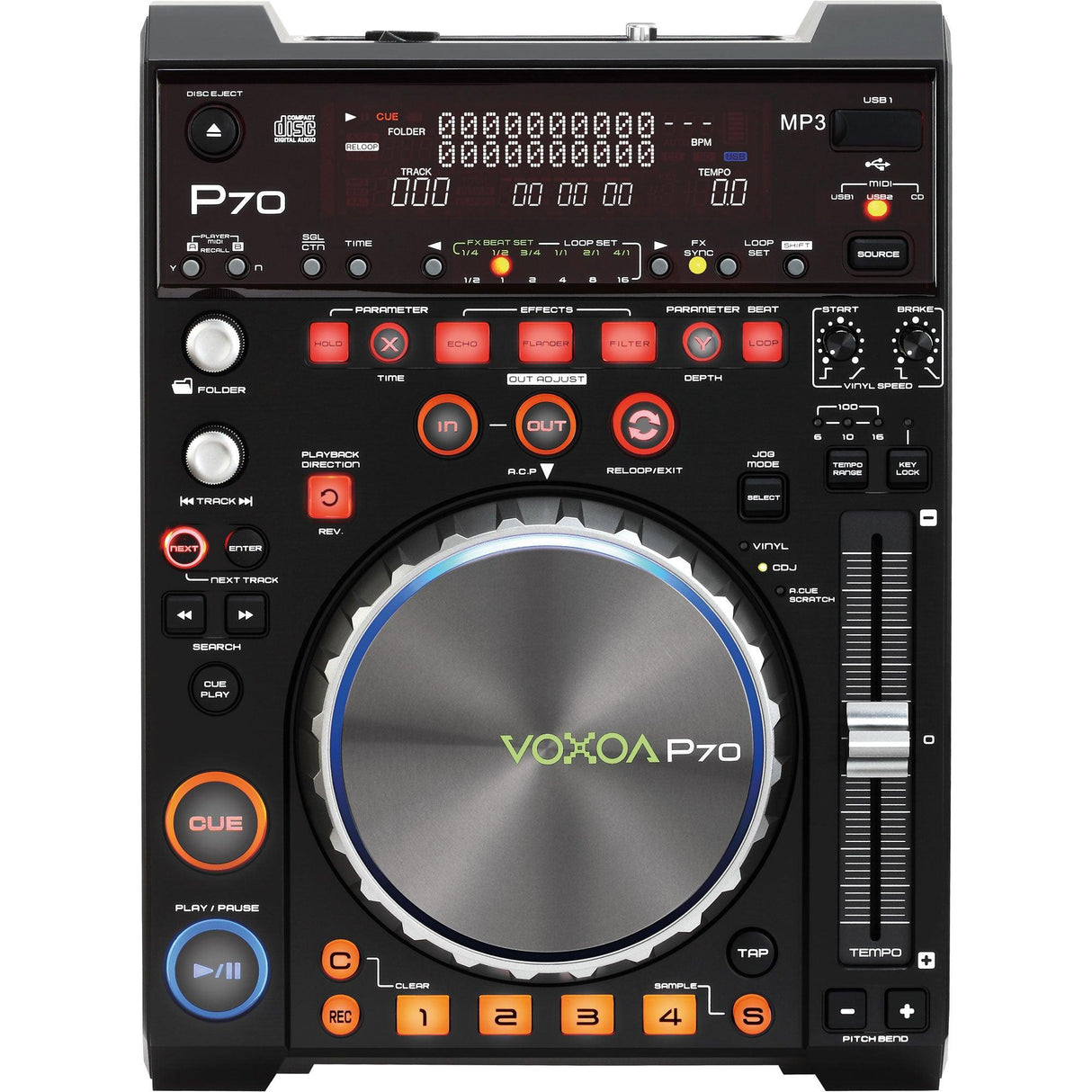 VOXOA P70 MEDIA PLAYER MP3 CDR USB MIDI - TechSoundSystem.com