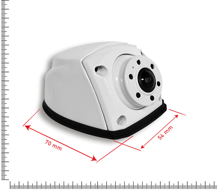 Macrom RCM09WAHQ Videocamera universale ideale per camper con visione notturna commutabile AHD/CVBS