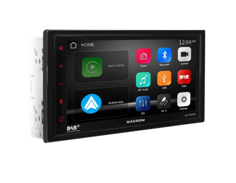 MACROM DL675DAB Autoradio 2 DIN sistema LINUX da 6.8" con Apple Car Play Android Auto wireless