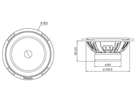 Focal PS165V1 LE Altoparlanti per auro 2 vie Polyglass 160W - TechSoundSystem.com