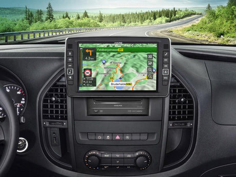 Alpine X903D-V447 autoradio 9'' per Mercedes Vito 447, GPS, Android Auto e App CarPlay - TechSoundSystem.com