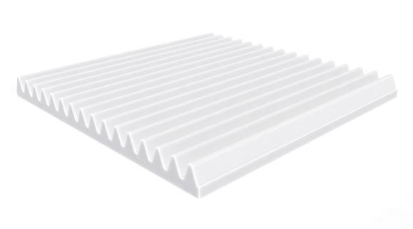 UNIVERSAL ACOUSTICS MERCURY WEDGE 600 X 50 BIANCO PANNELLO PER ISOLAMENTO ACUSTICO 10 PEZZI - TechSoundSystem.com