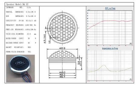 STEG SQ 32 coppia tweeter da 32mm alta efficienza Sound Quality - TechSoundSystem.com