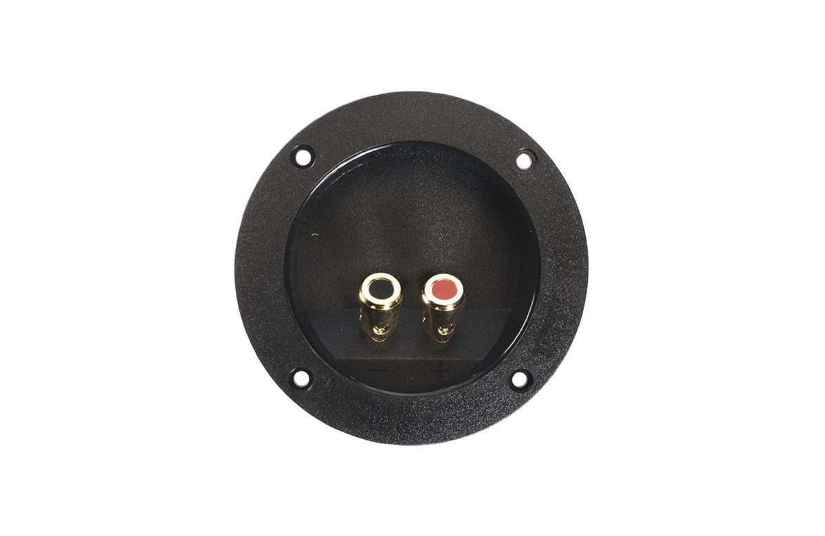 Ciare YAC006 Vaschetta rotonda in ABS nera con terminali a vite