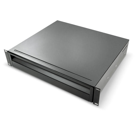 ADAM HALL 874E02 CASSETTO RACK 19" ACCIAIO 2 UNITA' PROFONDO IMPUGNATURA LARGA - TechSoundSystem.com