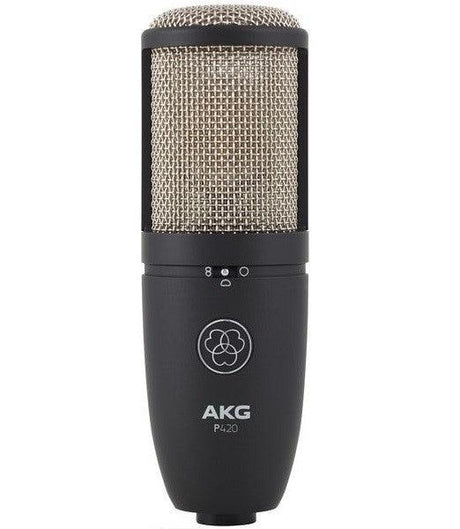 AKG PERCEPTION P-420 MICROFONO A CONDENSATORE LARGO DIAFRAMMA CARDIOIDE OMNIDIREZIONALE FIGURA OTTO - TechSoundSystem.com