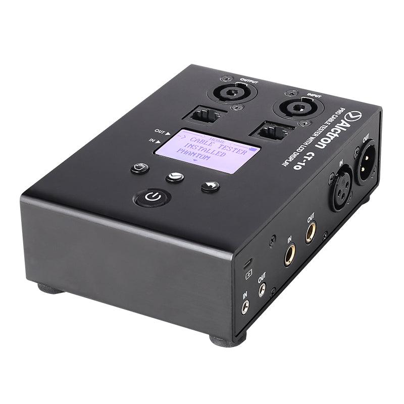 ALCTRON CT-10 TESTA CAVI TESTER PER CAVI MULTI CONNETTORE 8 CONNETTORI BATTERIA RICARICABILE CON TEST TONO + PHANTOM - TechSoundSystem.com