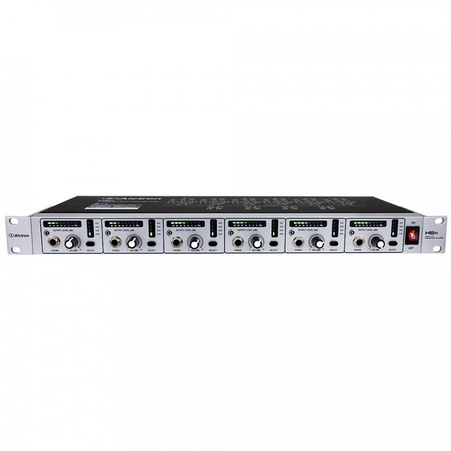 ALCTRON H6N PREAMPLIFICATORE 6 CUFFIE AMPLIFICATORE CUFFIA 6 CANALI 1U RACK - TechSoundSystem.com